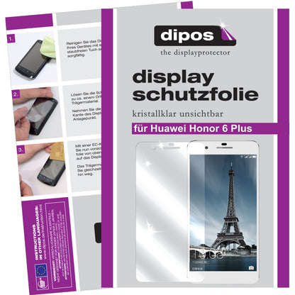 6x Schutzfolie klar für Honor 6 Plus Huawei Display-Schutzfolie