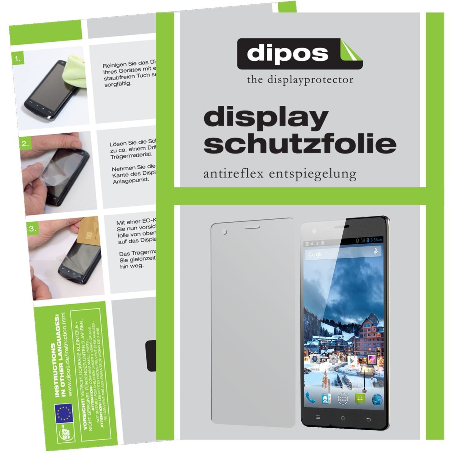 2x Schutzfolie matt für S350 Cubot Display-Schutzfolie