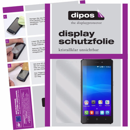 6x Schutzfolie klar für HaierPhone L55S Display-Schutzfolie