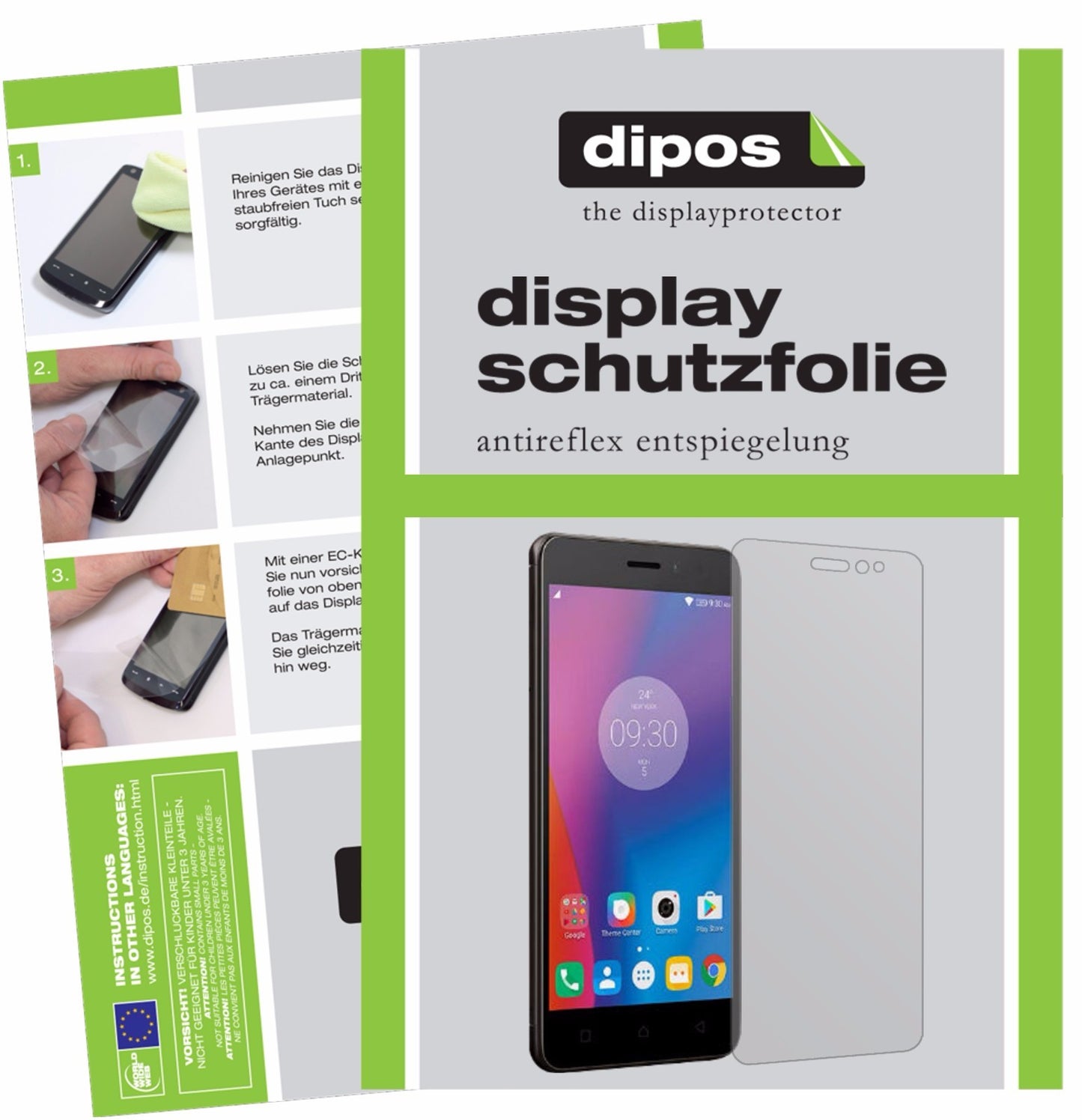 6x Schutzfolie matt für Lenovo K6 Power Display-Schutzfolie