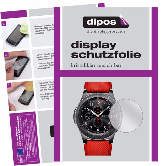 6x Schutzfolie klar für Samsung Gear S3 Classic Display-Schutzfolie