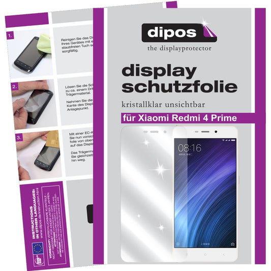 dipos 2x Clear Screen Protector for Xiaomi Redmi 4 Prime