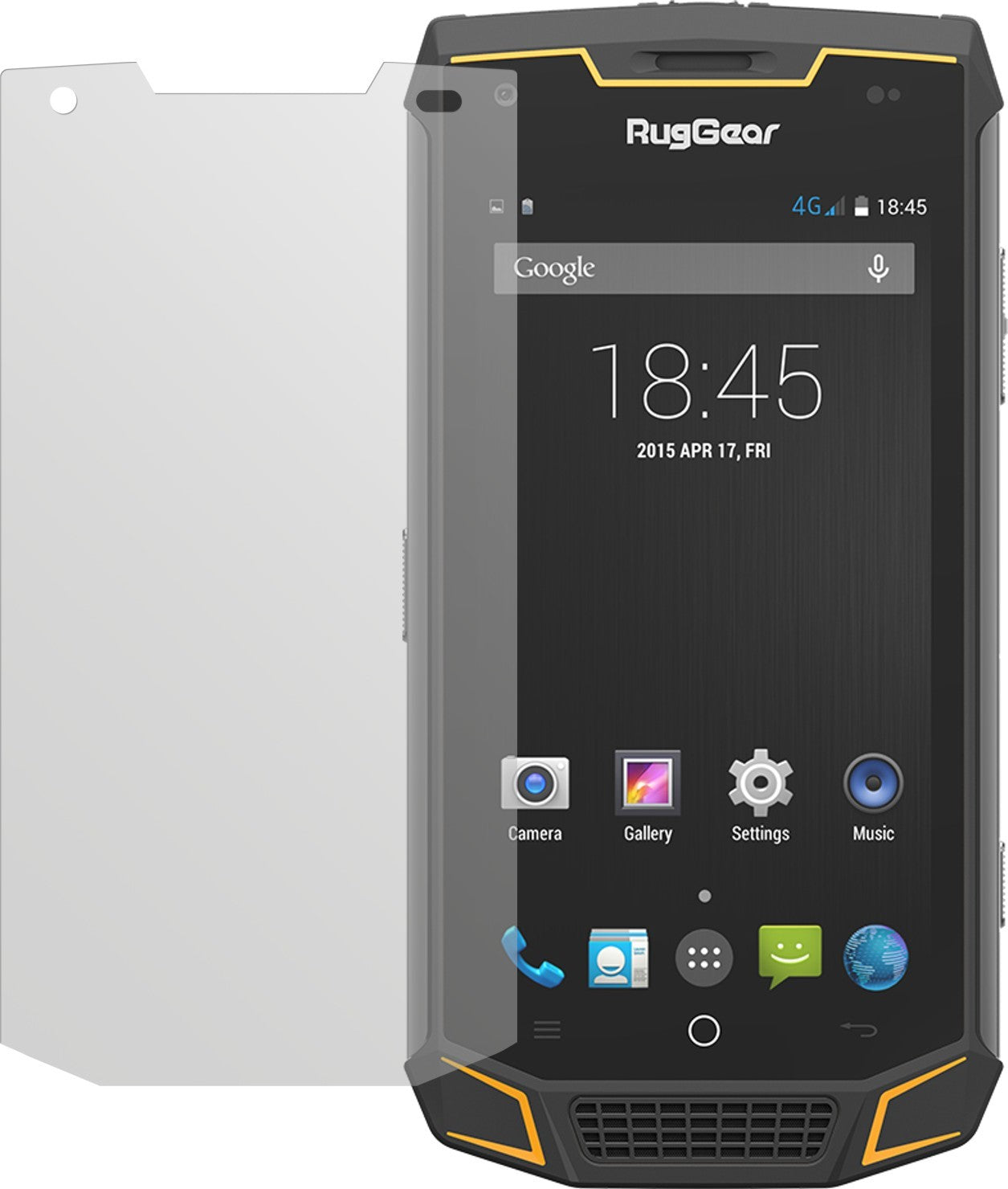 2x Schutzfolie matt für Ruggear RG740 Display-Schutzfolie