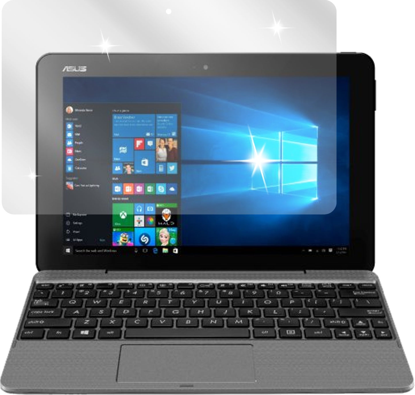 2x Schutzfolie klar für Asus Transformer Book T101 Display-Schutzfolie