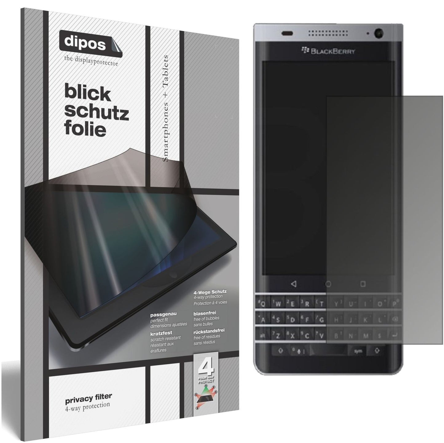 dipos Privacy Screen Protector for Blackberry DTEK40
