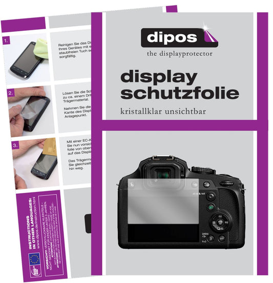 6x Clear Screen Protector for Panasonic Lumix DMC-FZ82 – Ultra-Thin, Crystal Clear | dipos