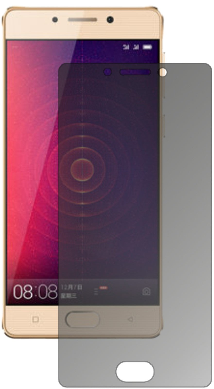 Blickschutzfolie für Gionee Steel 2 matt Schutzfolie Privacy