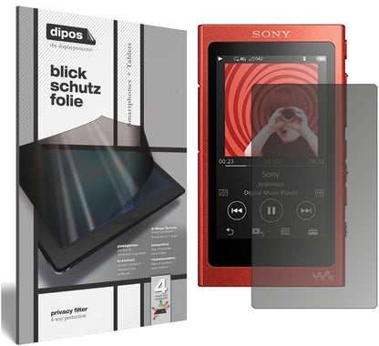 Blickschutzfolie für Sony Walkman NW-A35HN matt Schutzfolie Privacy