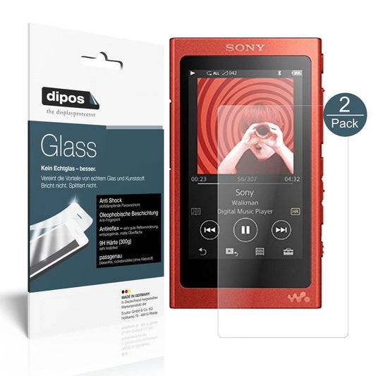 2x 9H Matte Screen Protector for Sony Walkman NW-A35HN – Anti-Glare, Shatterproof | dipos