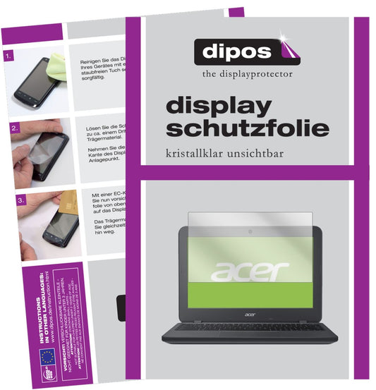 dipos 2x Clear Screen Protector for Acer Chromebook 11 N7