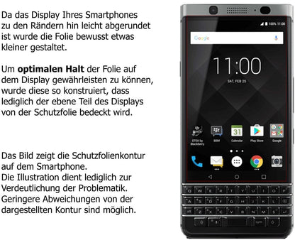 dipos 2x 9H Matte Screen Protector for Blackberry KeyOne