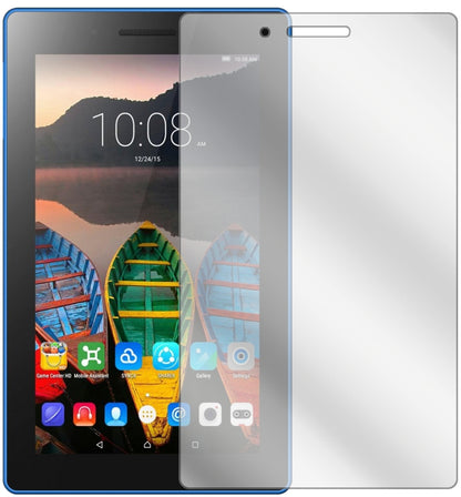 LenovoTab 3 7 Essential TB3-710F mit aufgebrachter dipos Displayschutzfolie, glasklare Darstellung ohne Einschränkungen