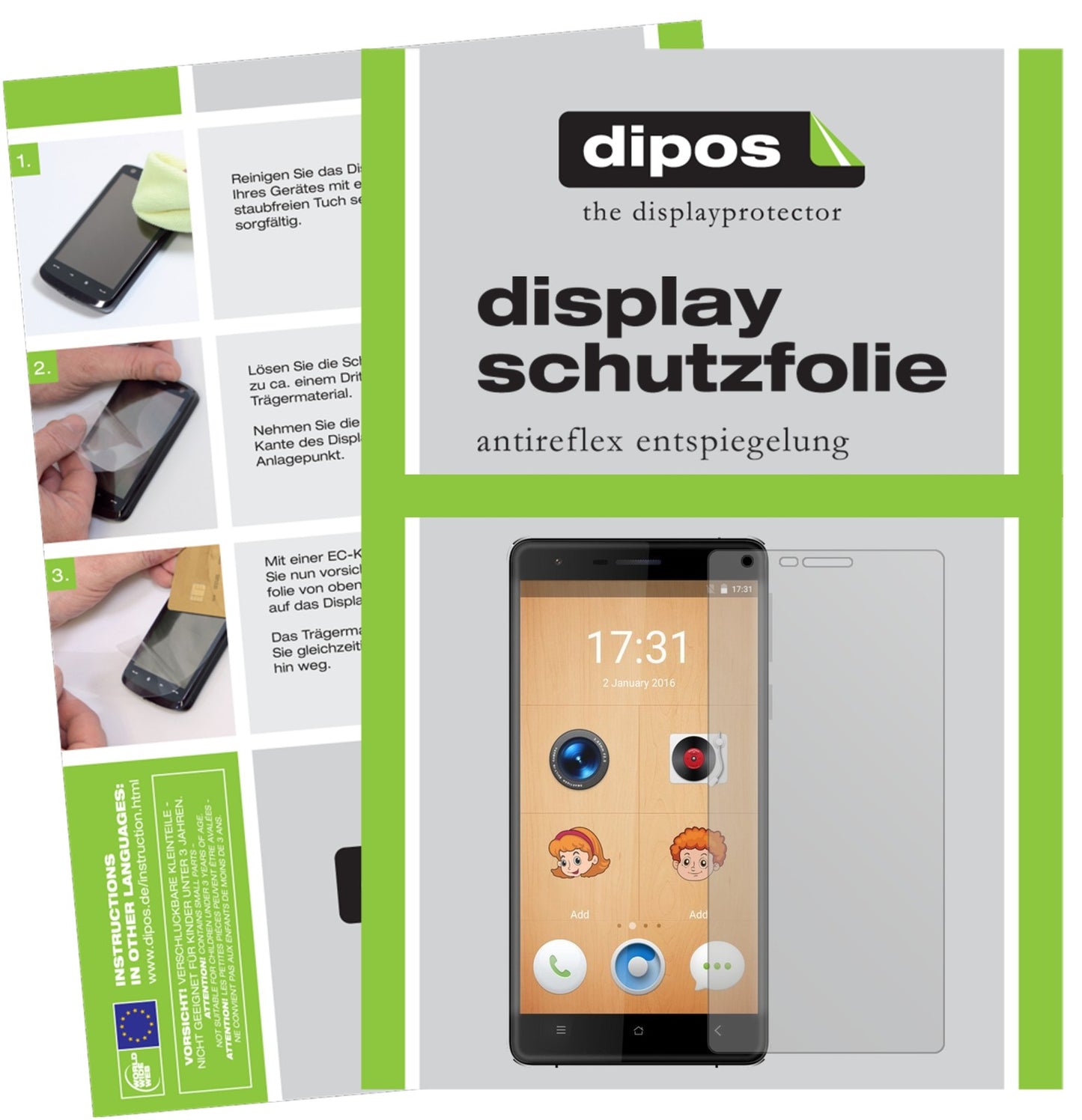 6x Schutzfolie matt für Oukitel K4000 Lite Display-Schutzfolie