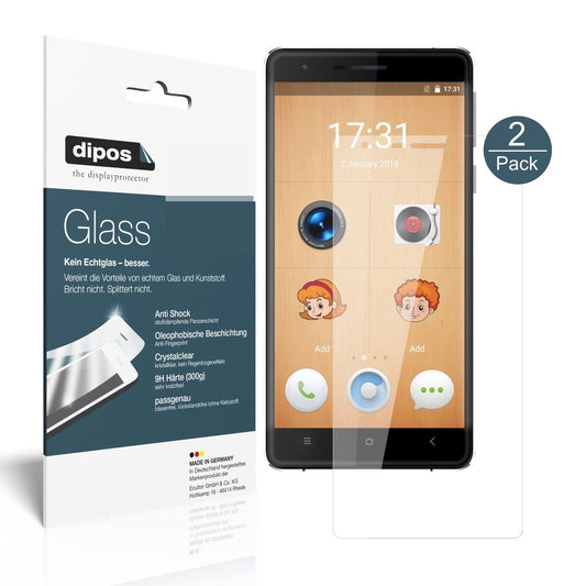 2x Screen Protector for Oukitel K4000 Lite Flexible Glass 9H dipos