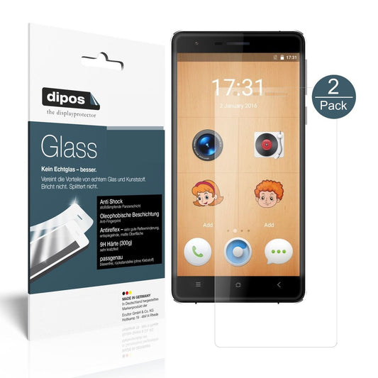 dipos 2x 9H Matte Screen Protector for Oukitel K4000 Lite