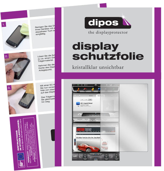 dipos 2x Clear Screen Protector for Tesla Model S Display