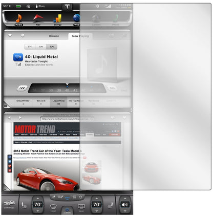 dipos 2x Clear Screen Protector for Tesla Model S Display