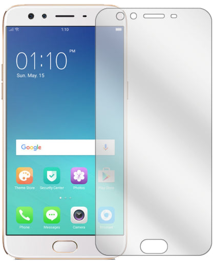 OppoF3 Plus mit aufgebrachter dipos Displayschutzfolie, glasklare Darstellung ohne Einschränkungen