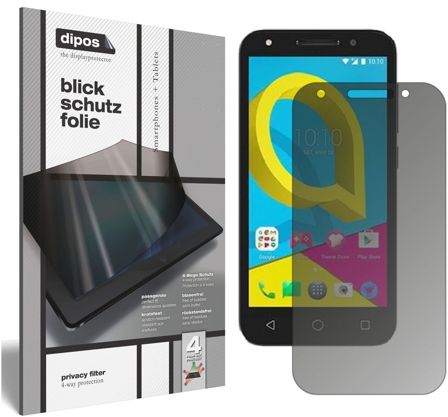 dipos Privacy Screen Protector for Alcatel U5