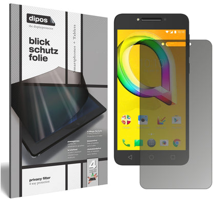 Blickschutzfolie für Alcatel A5 LED matt Schutzfolie Privacy