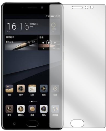 GioneeM6S Plus mit aufgebrachter dipos Displayschutzfolie, glasklare Darstellung ohne Einschränkungen