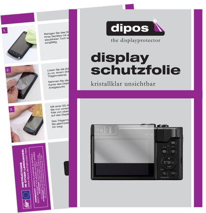 6x Schutzfolie klar für Panasonic Lumix DC-TZ91 Display-Schutzfolie