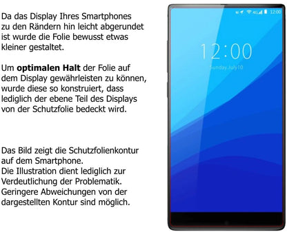 2x Screen Protector for Umidigi Crystal Plus matte Flexible Glass 9H dipos