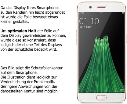 Privatsphäre-Schutz durch Sichtschutz-Folie passend zugeschnitten für Oppo R11