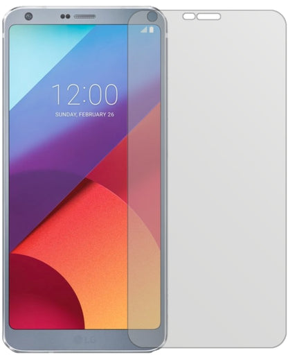 LGG6 Pro mit aufgebrachter dipos Displayschutzfolie, die lästige Fingerabdrücke minimiert