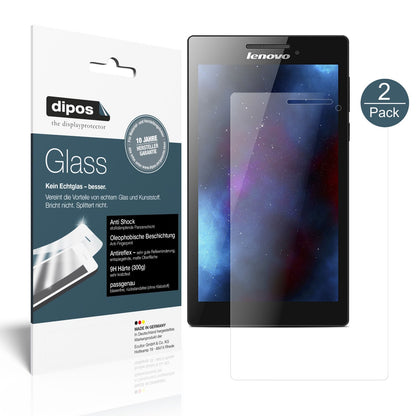 2x 9H Schutzfolie matt für Lenovo Tab 2 A7-10 Panzerfolie