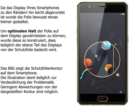 Dünne und klare Folie passend zugeschnitten für Archos Diamond Alpha
