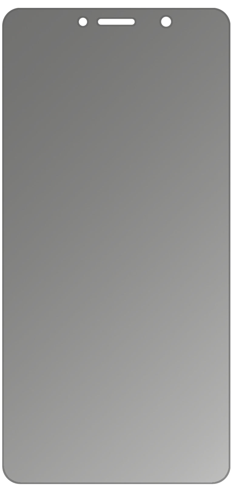 Blickschutzfolie für Huawei Y7 (2017) matt Schutzfolie Privacy