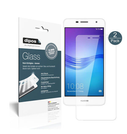 dipos 2x 9H Clear Screen Protector for Huawei Enjoy 7 Plus
