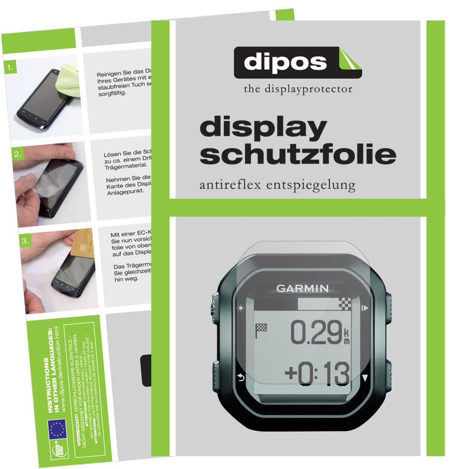 6x Screen Protector for Garmin Edge 25 Protection Anti Glare dipos