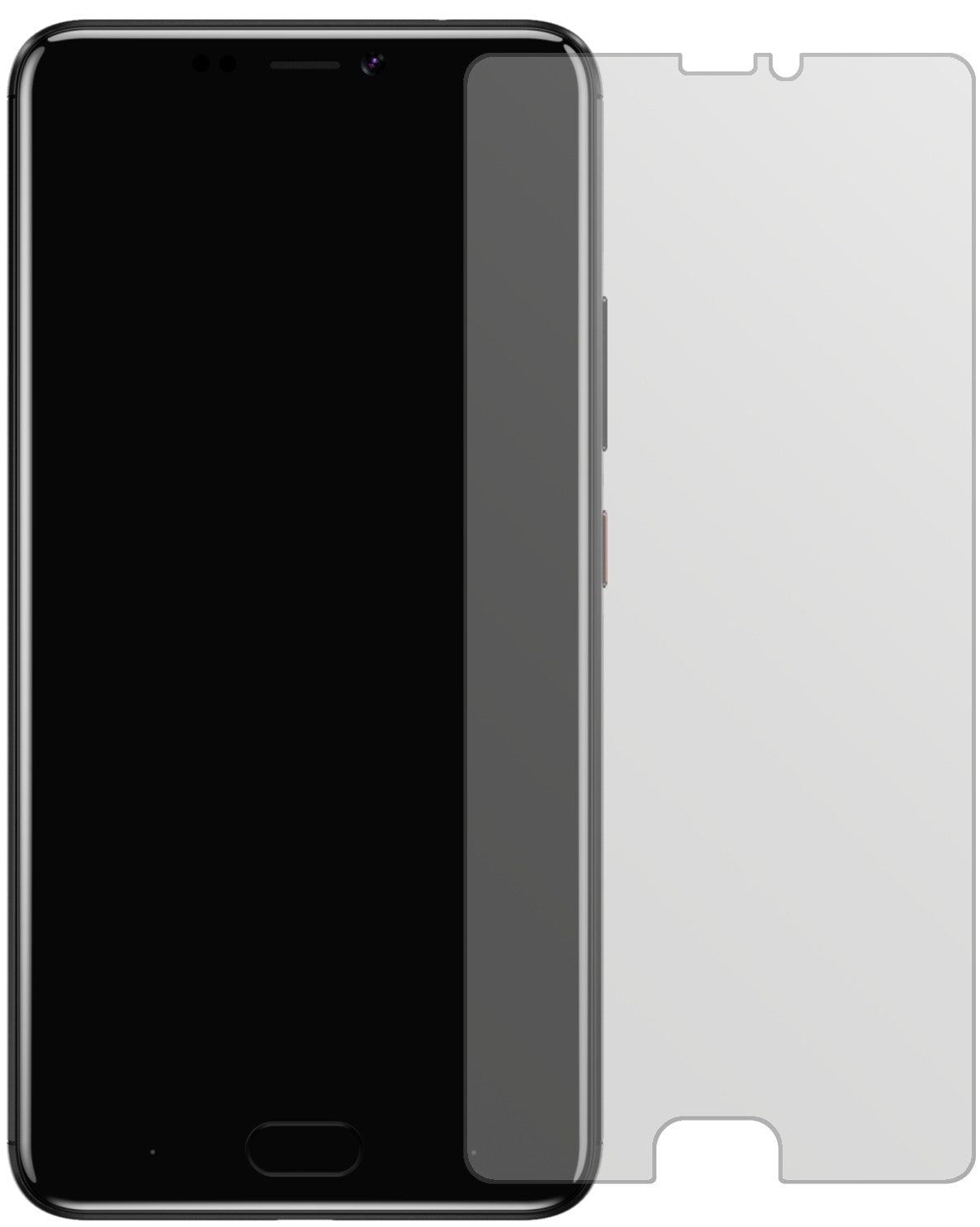 GioneeA1 lite mit aufgebrachter dipos Displayschutzfolie, die lästige Fingerabdrücke minimiert