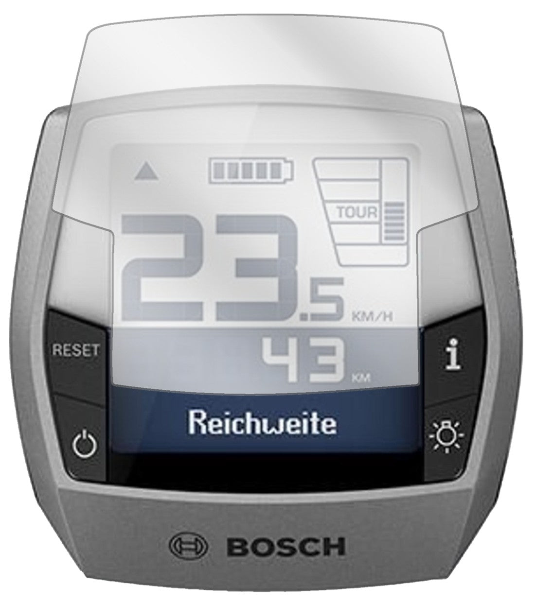 3x Schutzfolie klar für Bosch Intuvia Active Line Display-Schutzfolie