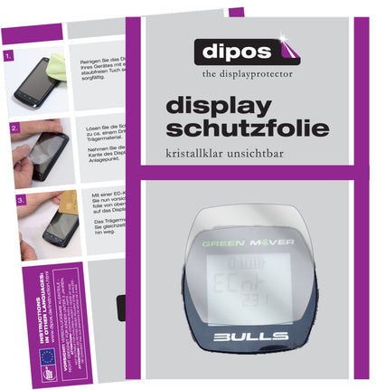3x Schutzfolie klar für Bulls Green Mover Display-Schutzfolie