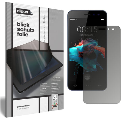 Blickschutzfolie für HOMTOM HT16 2016 matt Schutzfolie Privacy