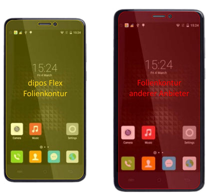 3x Full Cover Screen Protector for Cubot Max – Covers Curved Edges | dipos