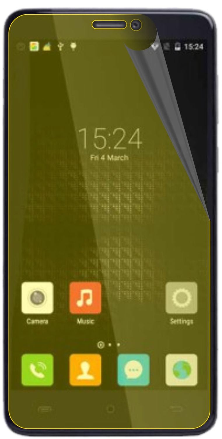 3x Full Cover Screen Protector for Cubot Max – Covers Curved Edges | dipos
