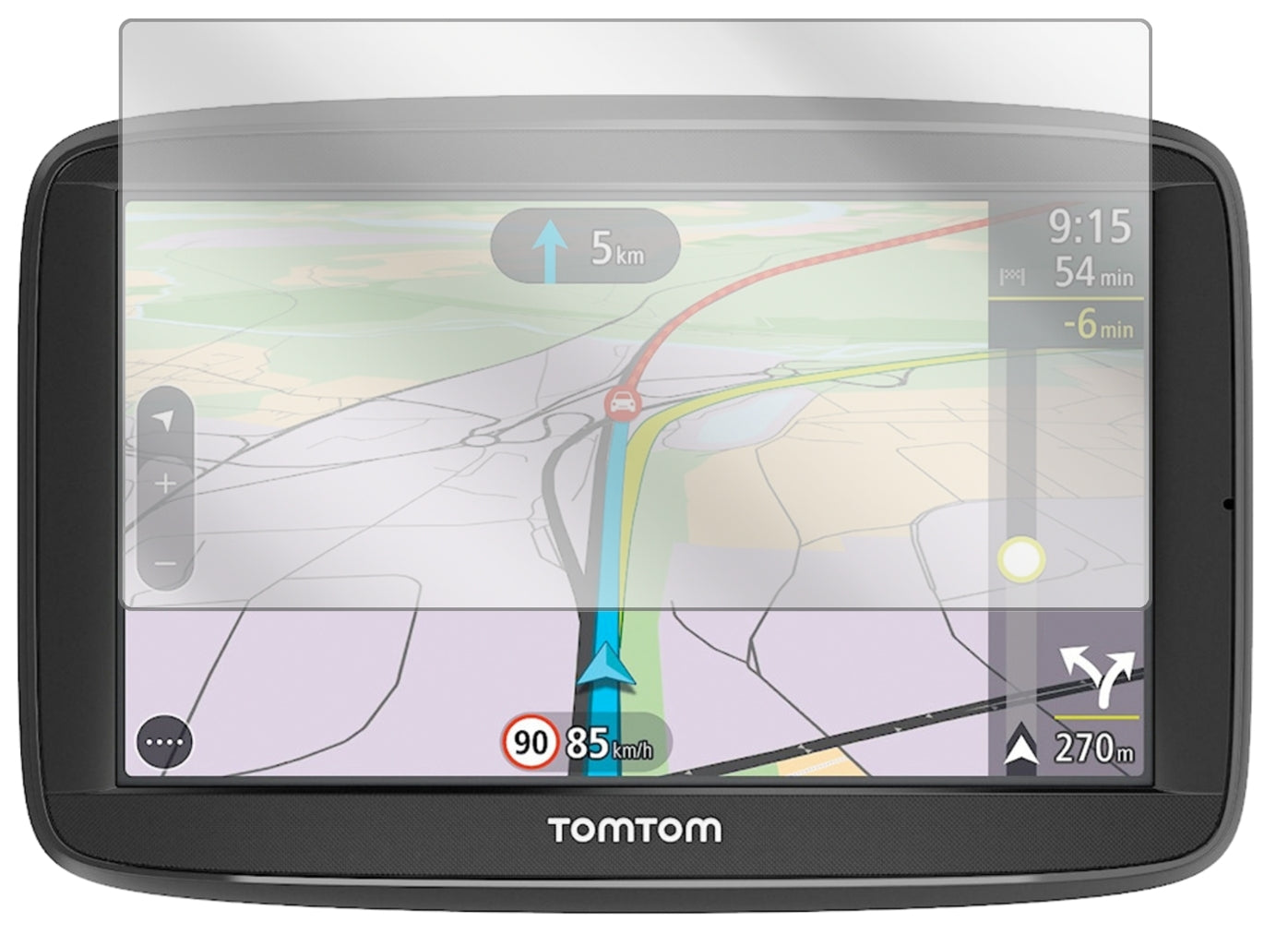 3x Schutzfolie klar für TomTom Via 62 Display-Schutzfolie