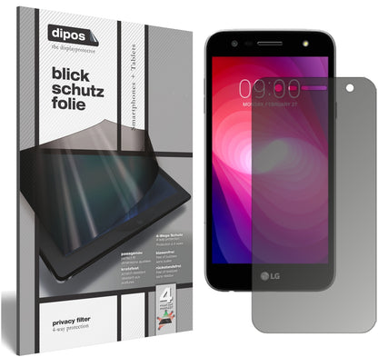 Blickschutzfolie für LG X Power 2 matt Schutzfolie Privacy