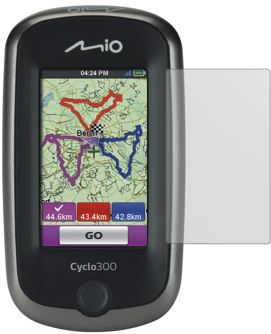 3x Schutzfolie matt für Mitac Mio Cyclo 300 Display-Schutzfolie