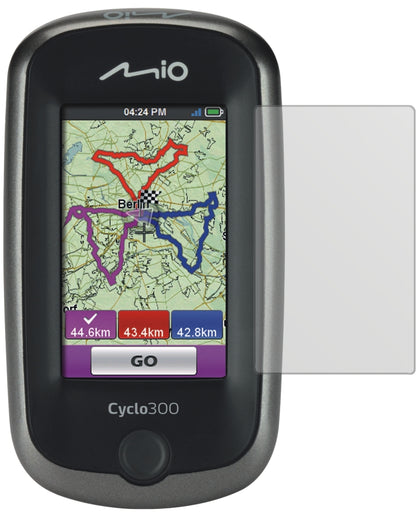 3x Schutzfolie matt für Mitac Mio Cyclo 300 Display-Schutzfolie