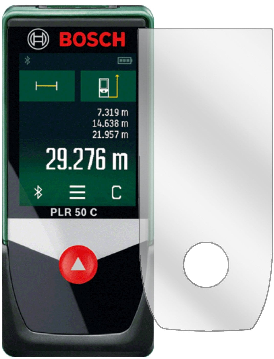 3x Schutzfolie klar für Bosch PLR 50 C Display-Schutzfolie