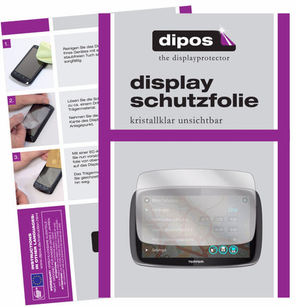 3x Schutzfolie klar für TomTom Trucker 5000 Display-Schutzfolie