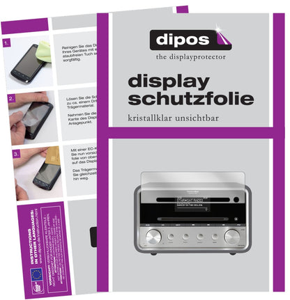 3x Screen Protector for TechniSat DigitRadio 580 Protection Crystal Clear dipos