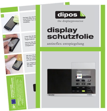3x Schutzfolie matt für TechniSat Digitradio 215 Display-Schutzfolie