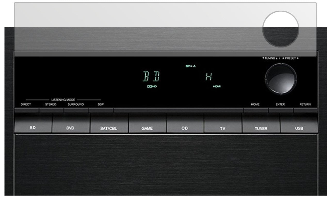 3x Schutzfolie matt für Onkyo TX-SR252 Display-Schutzfolie