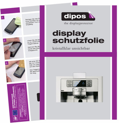 Klare Displayschutzfolie von dipos passend für Samsung RS6178UGDSREF, präziser Zuschnitt und blasenfrei montiert